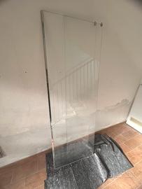 Parete in vetro temperato doccia