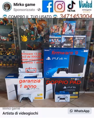 sony playstation ps4 pro ps5 a partire da 150 euro