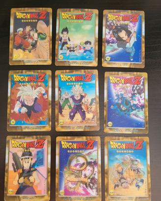 Lotto 16 carte lenticolari Dragon ball Z gold