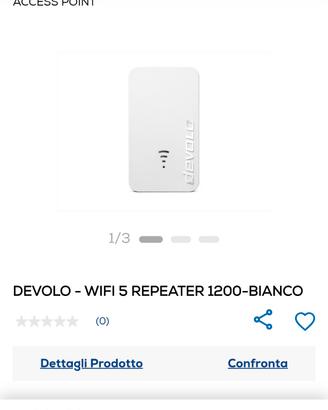 Devolo WiFi 5 Repeater 1200 Bianco