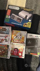 Nes mini + Nintendo 3DS XL + 5 giochi con Pokemon