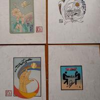 Ex-libris e Surimono incisioni tecnica orientale