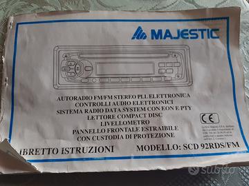 Stereo majestic SCD92 RDS/FM