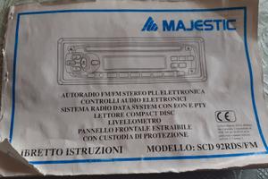 Stereo majestic SCD92 RDS/FM