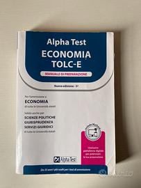 Libro Alpha Test Economia TOLC-E