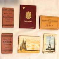 Sei libretti vintage con cartoline piccole 