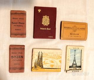 Sei libretti vintage con cartoline piccole 