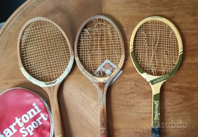 3 RACCHETTE TENNIS ANNI 70 ORIGINALI 