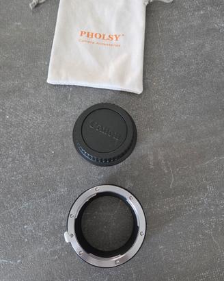 adattatori obiettivi Canon nikon 