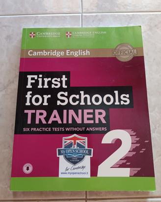 Libro scuola First for schools TRAINER 2