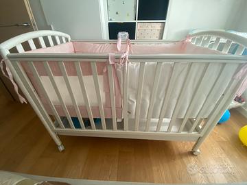 lettino Pali Ciak bianco + materasso air cuddle