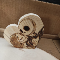 san valentino quadro appoggio jack e sally coppia