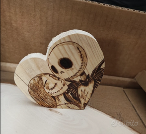 san valentino quadro appoggio jack e sally coppia