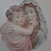 Madonna con bambinello di ceramica