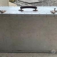 Baule Vintage in Alluminio - Cassa da Viaggio