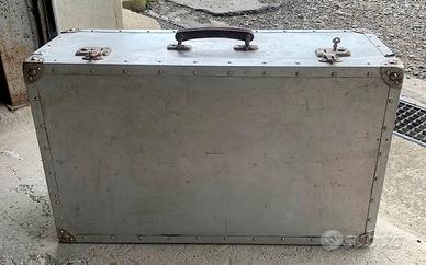 Baule Vintage in Alluminio - Cassa da Viaggio