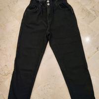 Jeans donna neri MOM 
