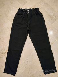 Jeans donna neri MOM 