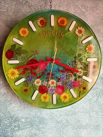 Orologio da parete in resina epossidica