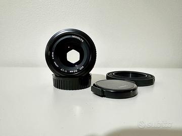 Obiettivo Minolta MD 50mm f/1.7 – Pari al nuovo