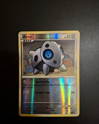 Aron Holo 42/90 Pokemon Senza Paura 2010 Carte da