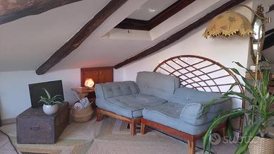 Divanetto componibile Sklum con pedane in legno