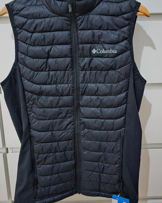 Columbia piumino smanicato Nero Tg.S NUOVO