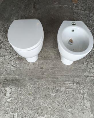 Vaso WC + Bidet Filomuro Catalano Vaze Bianco