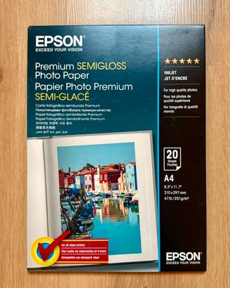 Premium Semi-Gloss Photo Paper - A4 - 20 Fogli