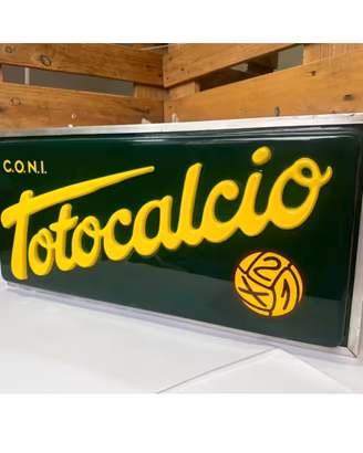 Insegna Totocalcio anni 80 originale nuova