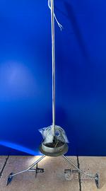 Lampadario Leucos solo struttura metallo cromato