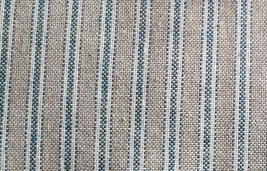 Tessuto jacquard  beige blu multirighe 250x280