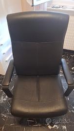 sedia girevole Ikea MILLBERGET nera