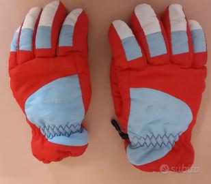 Guanti sci montagna rossi e blu bambino/bambina