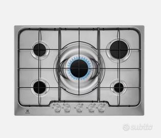 Piano Cottura Gas Electrolux 5 Fuochi 75cm Inox