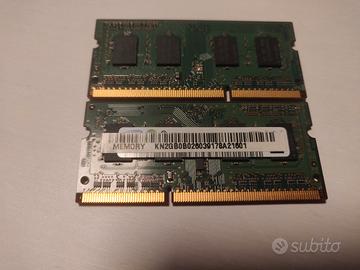 4Gb (2x2GB) RAM per notebook 