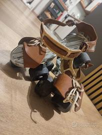 Pattini a rotelle vintage Gipron 