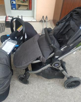 PASSEGGINO CHICCO ULTIMA GENERAZIONE TRIO COMPLETO