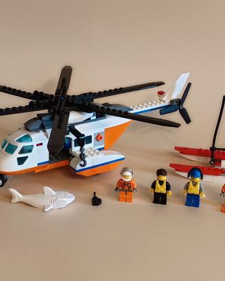 Lego set 60207 elicottero guardia costiera