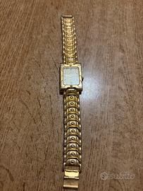Orologio da polso vintage placcato in oro 18K