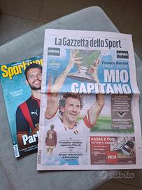 Gazzetta dello Sport Addio Franco Baresi Milan