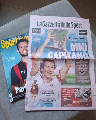 Gazzetta dello Sport Addio Franco Baresi Milan