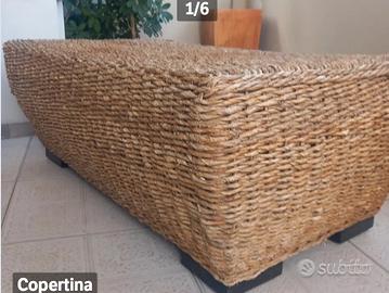 Tavolino da esterno in intreccio di Abaca/Ban