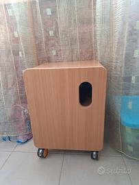 Comodino scarpiera bimbo bimba con ruote 