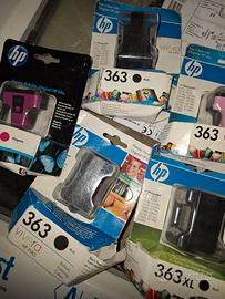 lotto 5 cartucce stampante 363 miste 