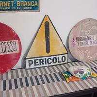 cartelli in latta anni 70/80