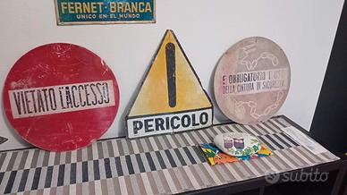 cartelli in latta anni 70/80