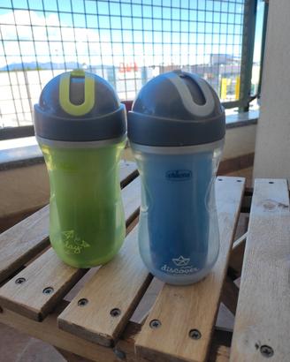 Chicco Sport Cup Bicchiere Antigoccia in Silicone 