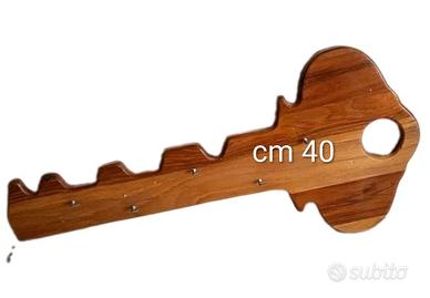 Appendiabiti legno sagoma chiave appendini