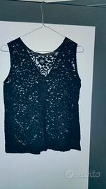 canottiera donna nera taglia S 